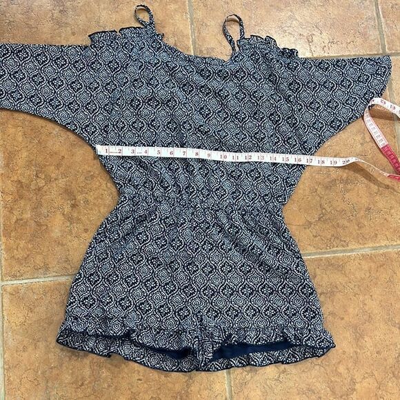 NWOT Ella Moss girls Slit Shoulder Chiffon Romper size 14 - Picture 6 of 7